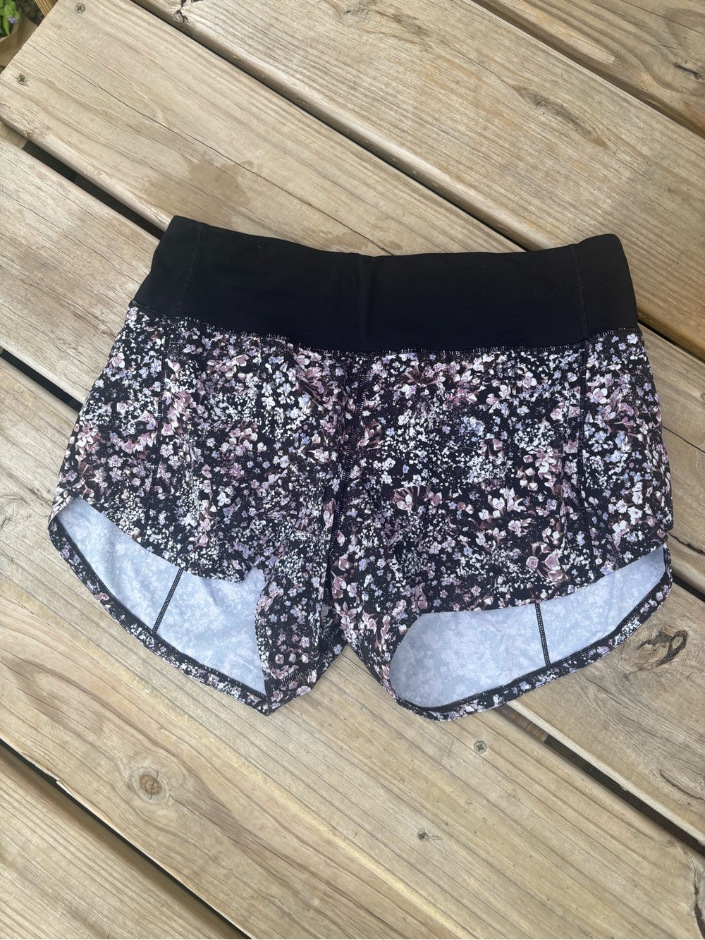 Lululemon Athletica Floral Athletic Shorts